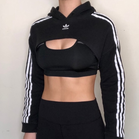 micro cropped hoodie